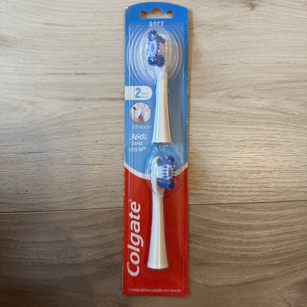 Colgate 360 Sonic Floss Tip,‎ Soft, 2-Pack, Replacement Brush Heads